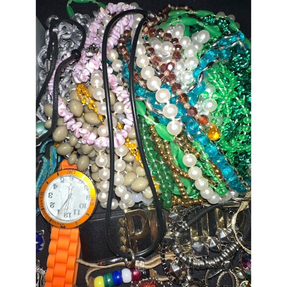 Kids girls boys junk drawer bundle lot 60+ jewelry pieces collectibles - Picture 5 of 8